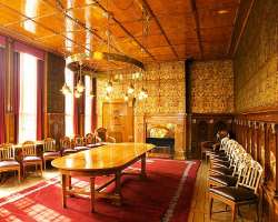 The Golden Chamber of the old town hall was made in 1608 and was decorated again by Heinrich Vogeler in a pure Art Nouveau style.
